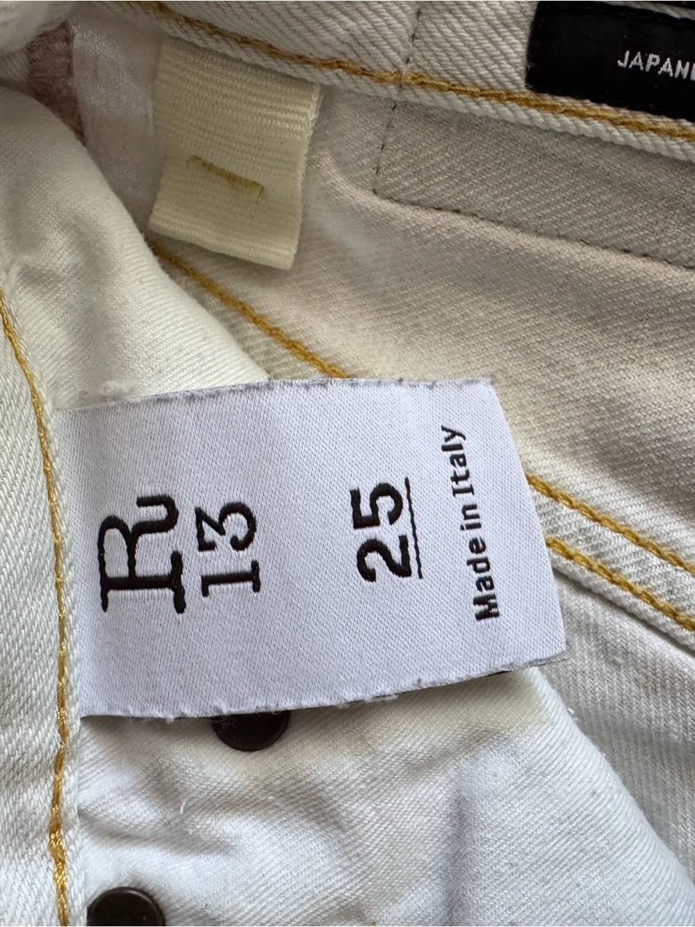 R13 tailored drop kinney linen indigo - Picture 7 of 11